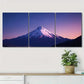 3pcs White Snow Mountain Purple Darkness Perfect Wall Art Set Canvas Framed 40x60cm - High Quality Print 100% Australian Made Wall Canvas Ready to Hang