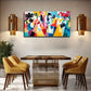 A Group Of Fashionable Girls Wall Art Canvas Office Home Room Framed 80x45cm