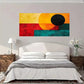 Abstract Geometric Decorative Wall Art Canvas Office Home Room Framed 80x45cm