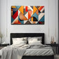 Abstract Geometric Wall Art Canvas Office Home Room Framed 80x45cm