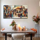 Abstract Commercial Perfect Wall Art Canvas Office Home Room Framed 80x45cm