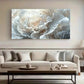 White Chrysanthemum Flower wall canvas office home room framed 120x60cm