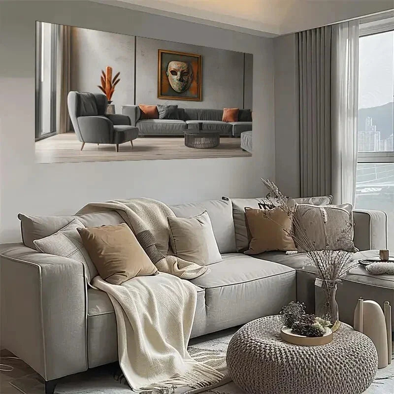 Modern Abstract Textured Wall Art wall canvas office home room framed 120x60cm