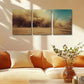 3pcs Dust Explosion Design Metal Print Ready to Hang Art