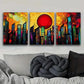 3pcs Abstract Cityscape Darkness Color Perfect Wall Art Set Canvas Framed 40x60cm - High Quality Print 100% Australian Made Wall Canvas Ready to Hang