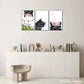 3pcs Plant and Animal Decoration Poster Animal Metal Print Ready to Hang Art