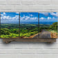3pcs Coastal Nature Blue Sky White Clouds Metal Print Ready to Hang Art