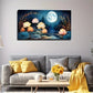 Serene Night Scene Wall Art Canvas Office Home Room Framed 80x45cm