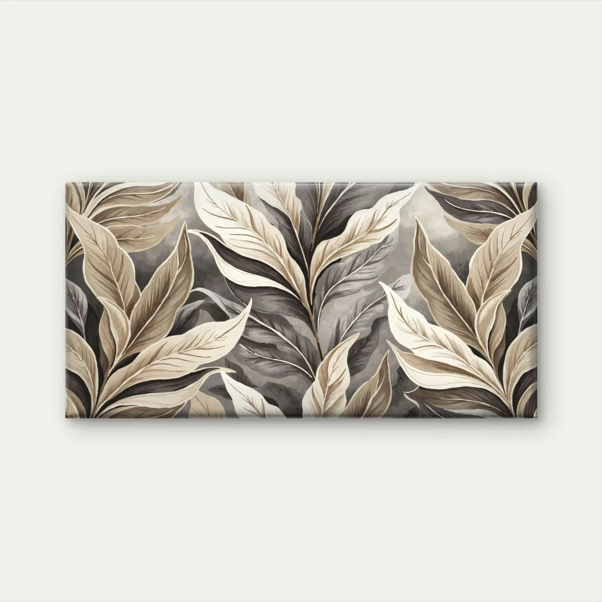 Leaf Modern Abstract Wall Art Canvas Office Home Room Framed 120x60cm