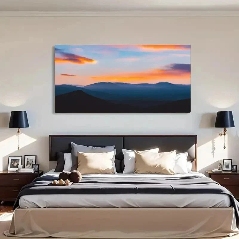 Modern Morning Scenery Decor Wall Art Canvas Office Home Room Framed 120x60cm