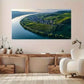 Greenery and Rolling Hills wall canvas office home room framed 120x60cm