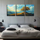 3pcs Towering Tree, Attractive Artwork Wall Art Set Canvas Framed 40x60cm - High Quality Print 100% Australian Made Wall Canvas Ready to Hang