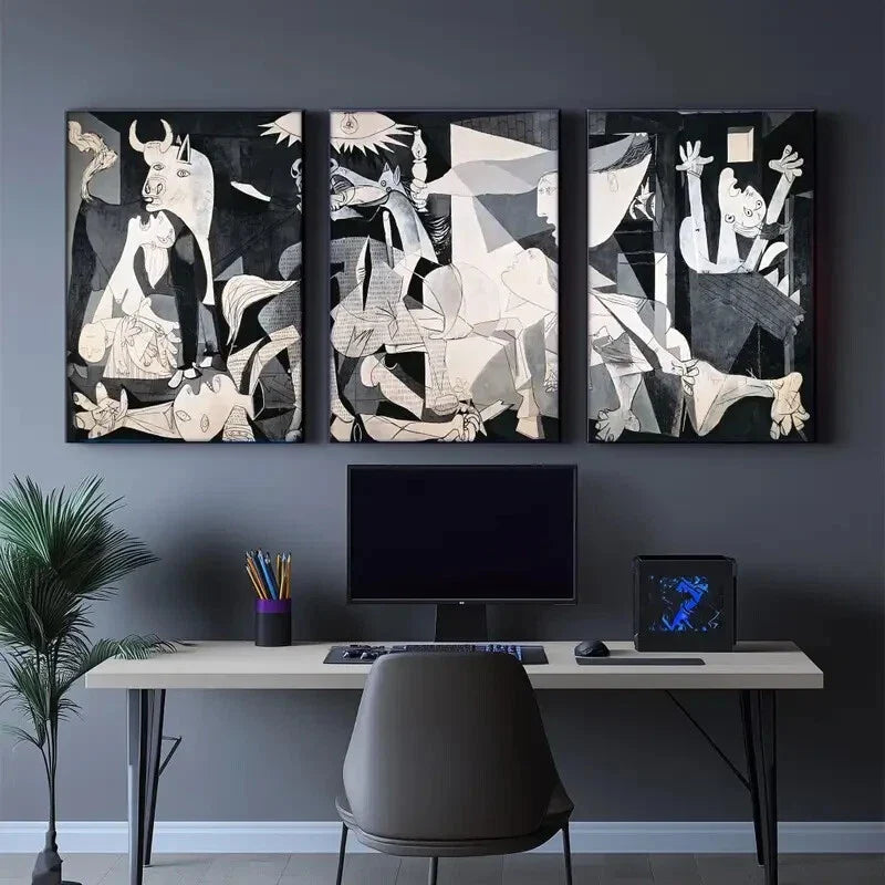 3pcs Aesthetic Choice Abstract Art Style Poster Metal Print Ready to Hang Art