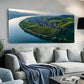 Greenery and Rolling Hills wall canvas office home room framed 120x60cm