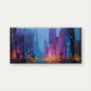 Abstract City Skyline Wall Art Canvas Office Home Room Framed 120x60cm