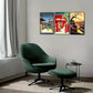 3pcs Japanese Attractions Decoration Poster Travel Metal Print Ready to Hang Art