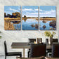 3pcs Norfolk Broads England Countryside Metal Print Ready to Hang Art