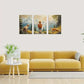 3pcs Boy's Adventure with Bear & Fox Metal Print Ready to Hang Art