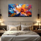 Colorful Vibrant Floral Party Wall Art Canvas Office Home Room Framed 120x60cm