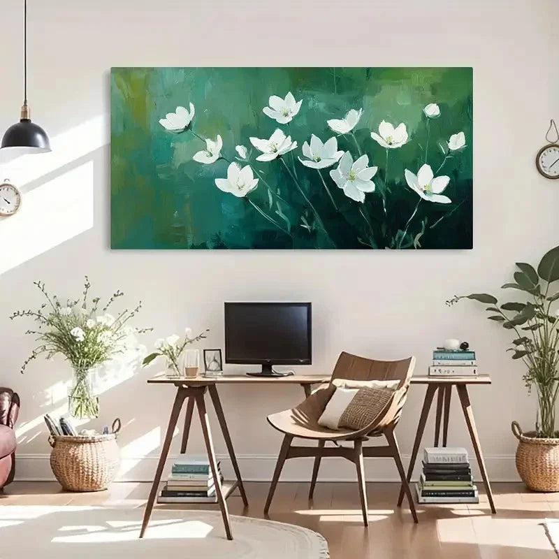 Roses Bouquet Floral Deco Wall Art Canvas Office Home Room Framed 120x60cm