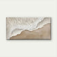 Beach Scene Waves Crashing Wall Art Canvas Office Home Room Framed 80x45cm