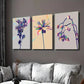 3pcs Three Dimensional Purple Orchids Wall Art Set Canvas Framed 40x60cm - High Quality Print 100% Australian Made Wall Canvas Ready to Hang