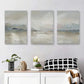 3pcs Soft Pastel Brushstrokes in Neutral Tones Metal Print Ready to Hang Art