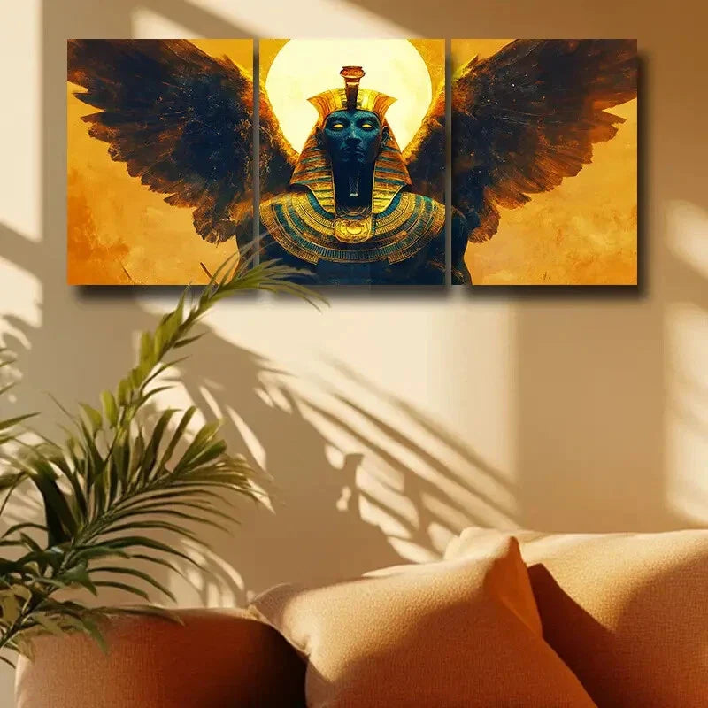 3pcs The king of birds Metal Print Ready to Hang Art