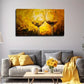 Vibrant Golden Brown Abstract Wall Art Canvas Office Home Room Framed 120x60cm