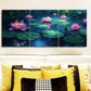 3pcs Water Lilies in Moonlight Luxurious Home Wall Art Set Canvas Framed 40x60cm - High Quality Print 100% Australian Made Wall Canvas Ready to Hang