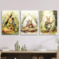 3pcs Deco Classic Modern Cartoon Bunny Metal Print Ready to Hang Art