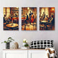 3pcs Vintage Jazz Bar Classic Jazz Band Metal Print Ready to Hang Art