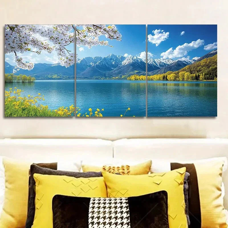 3pcs  Lijiang, Yunnan, Luxurious, Wall Art Set Canvas Framed 40x60cm - High Quality Print 100% Australian Made Wall Canvas Ready to Hang
