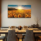 Sunflower Sunset Wall Art Canvas Office Home Room Framed 120x60cm