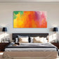 Abstract Brush Strokes Deco Wall Art Canvas Office Home Room Framed 120x60cm