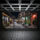 3pcs Water Town Night View Trees Metal Print Ready to Hang Art