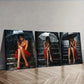 3pcs The girl on the stairs Wall Art Set Canvas Framed 40x60cm - High Quality Print 100% Australian Made Wall Canvas Ready to Hang