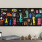 3pcs Surreal character graffiti Art Painting Metal Print Ready to Hang Art