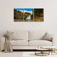 3pcs Nature Mountain Waterfall River Forest Metal Print Ready to Hang Art