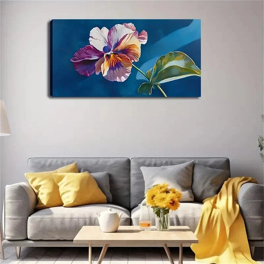 Stroke And Rich Color Tulip Wall Art canvas office home room framed 120x60cm