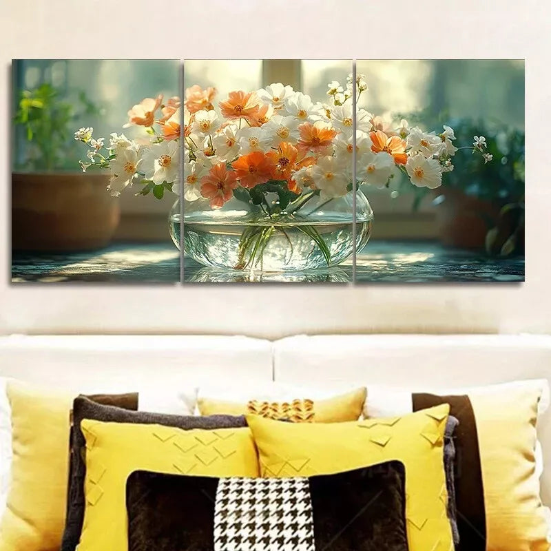3pcs Deco Modern Contemporary Wrapped Canvas Wall Art Set Canvas Framed 40x60cm - High Quality Print 100% Australian Made Wall Canvas Ready to Hang