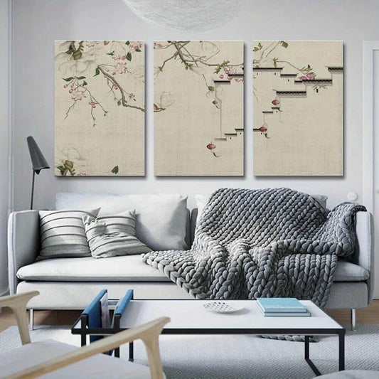 3pcs Atmosphere Mural New Model Metal Print Ready to Hang Art