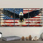 3pcs Majestic Eagle & American Flag Design Wall Art Set Canvas Framed 40x60cm - High Quality Print 100% Australian Made Wall Canvas Ready to Hang