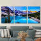 3pcs Classic Modern Art Deco Landscape Metal Print Ready to Hang Art