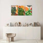 3pcs Macrophylla Leaves and Abstract Geometric Metal Print Ready to Hang Art
