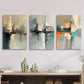 3pcs Modern Minimalist Urban Landscape Metal Print Ready to Hang Art