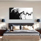 Black & White Bold Contrast Wall Art Canvas Office Home Room Framed 120x60cm