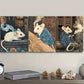 3pcs Robe mouse Art Painting Metal Print Ready to Hang Art