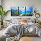 3pcs  Spring Shoreline, Fine Wall Art Set Canvas Framed 40x60cm - High Quality Print 100% Australian Made Wall Canvas Ready to Hang