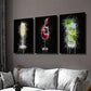 3pcs Champagne Glass on Black Background Wall Art Set Canvas Framed 40x60cm - High Quality Print 100% Australian Made Wall Canvas Ready to Hang